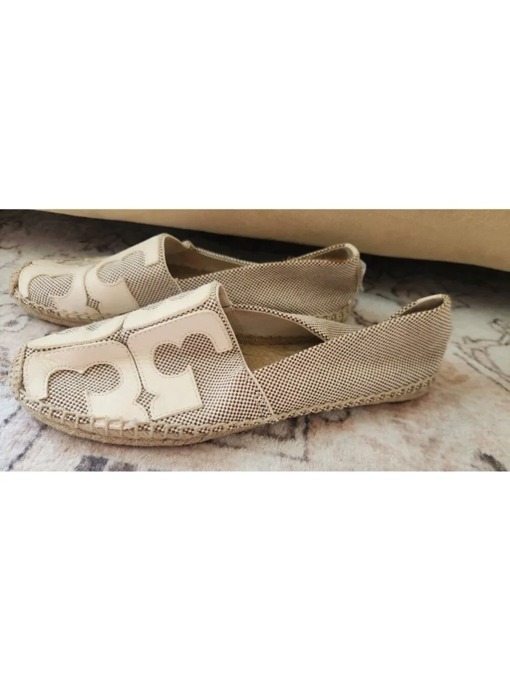 Tory Burch Women's Sz. 10 Ines Espadrilles Leather/Material